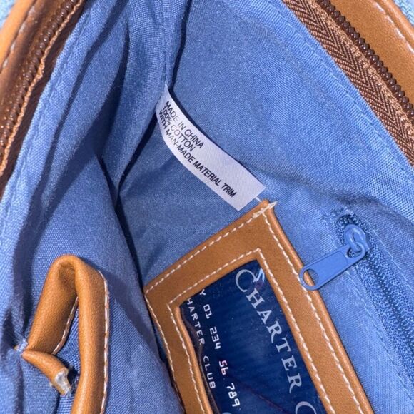 Charter Club Y2K denim BUTTERFLY SHOULDER BAG - Picture 8 of 14